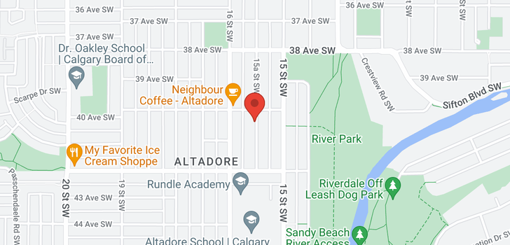 map of 4111 15A ST SW